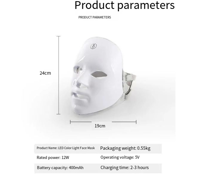 Color LED Facial Therapy Mask